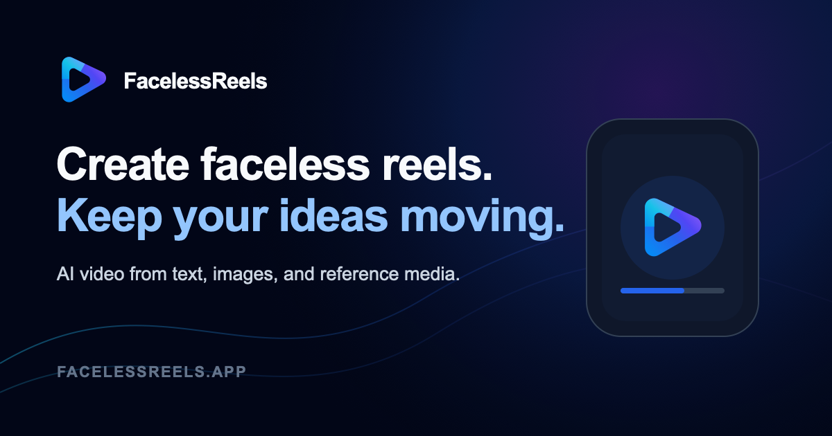 Faceless Reels screenshot